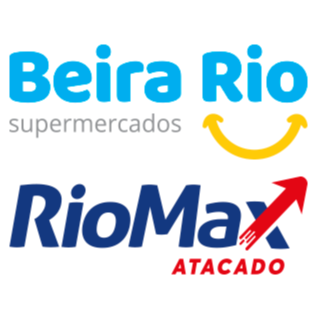 Logo de Beira Rio Supermercados e RioMax Atacado
